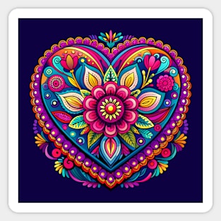 Flower Heart Sticker